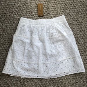 Francesca’s White Eyelet Skirt